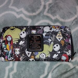Loungefly Nightmare Before Christmas Character Wallet - Black and Multicolor